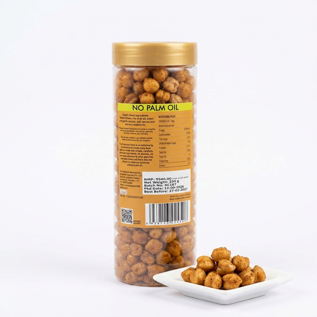 Kabuli Chana ( Extra Crisp)  -  No Palm Oil &amp; Preservatives Free - The Cowboy Farm - 120gm