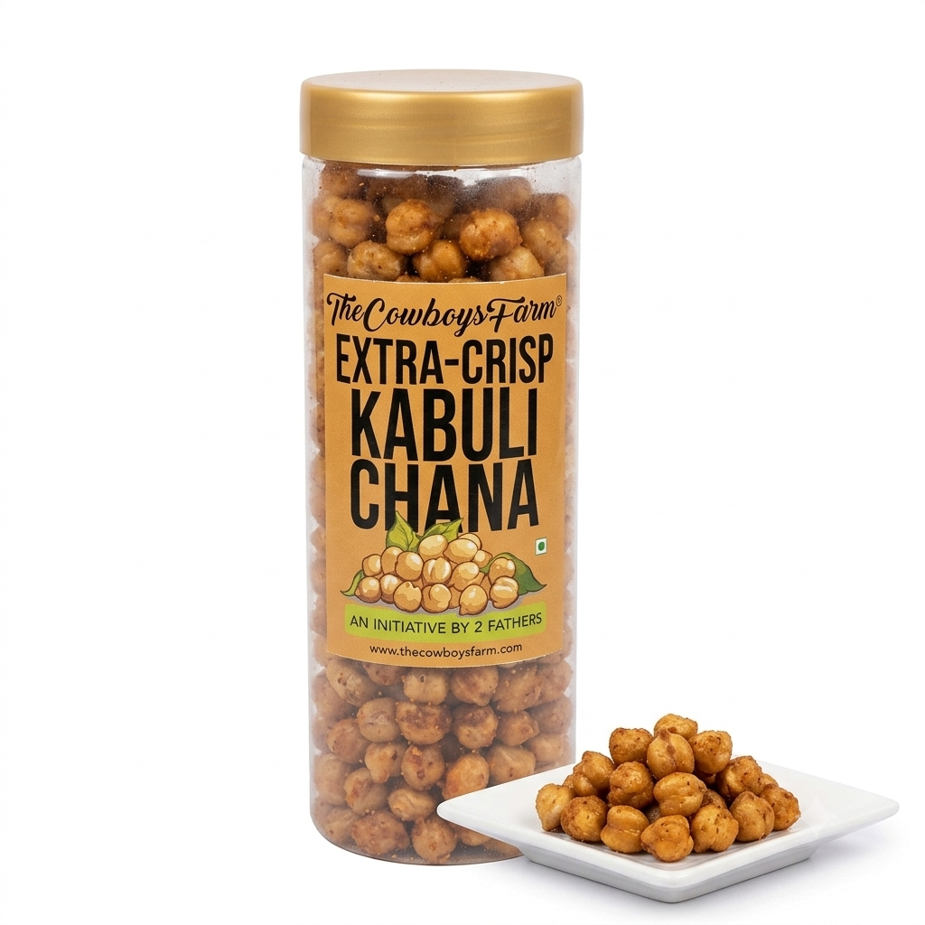 Kabuli Chana ( Extra Crisp)  -  No Palm Oil &amp; Preservatives Free - The Cowboy Farm - 120gm