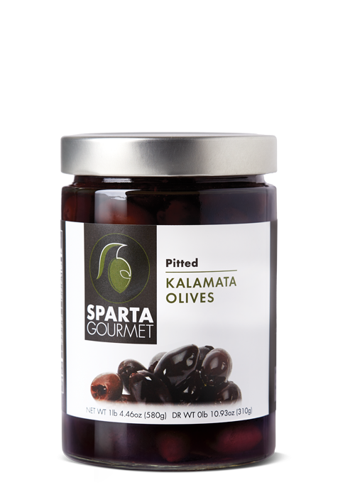 Kalamata Olive | (Pitted) – Natural - Non GMO – Sparta Gourmet – 580gm