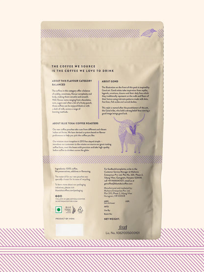 Coffee | Kalledevarapura Estate (Moka Pot) – Sun Dried – Brown Sugar – Raosted Almond – Raisin – No Added Preservatives, Additives &amp; No Added Flavouring – Blue Tokai – 250gm