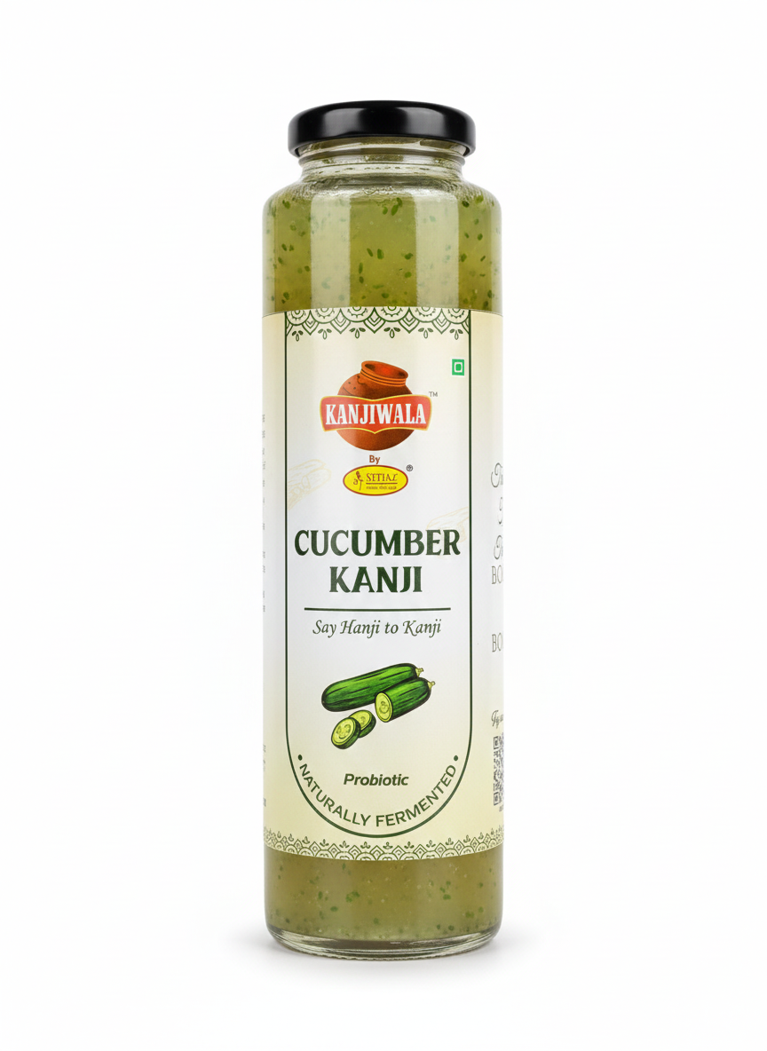 Kanji| Cucumber Kanji - Probiotic -Naturally Fermented - Immunity Booster - No Artificial Flavours , No  Preservatives &amp; No Sweeteners -Kanjiwala- 350ml