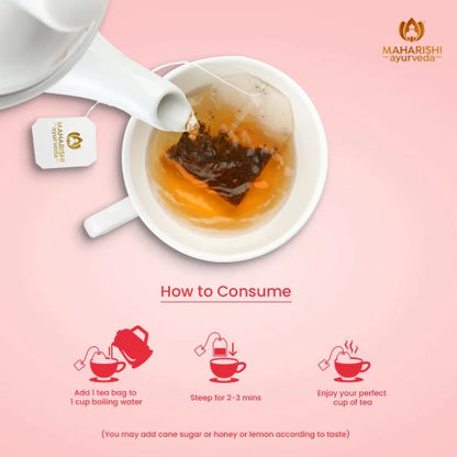 Tea | Kapha Energise Tea - Certified Organic Ayurvedic Infusion - No Added Flavours - Maharishi Ayurveda - 20 Tea Bags