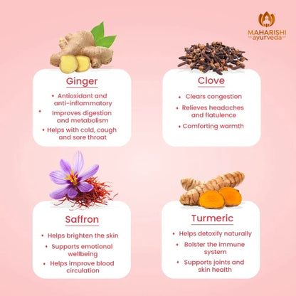 Tea | Kapha Energise Tea - Certified Organic Ayurvedic Infusion - No Added Flavours - Maharishi Ayurveda - 20 Tea Bags