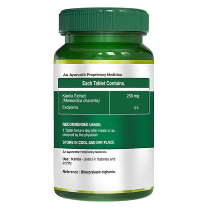 Karela Tablets | Supports Metabolic Health and Promotes General Wellness – No Artificial Additives &amp; No Added Preservatives – Pure Nutrition – 60 Vegetarian Tablets
