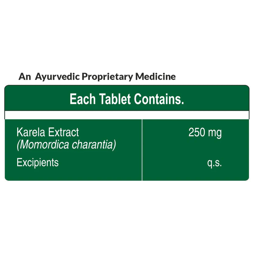 Karela Tablets | Supports Metabolic Health and Promotes General Wellness – No Artificial Additives &amp; No Added Preservatives – Pure Nutrition – 60 Vegetarian Tablets