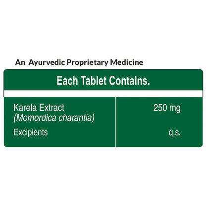 Karela Tablets | Supports Metabolic Health and Promotes General Wellness – No Artificial Additives &amp; No Added Preservatives – Pure Nutrition – 60 Vegetarian Tablets