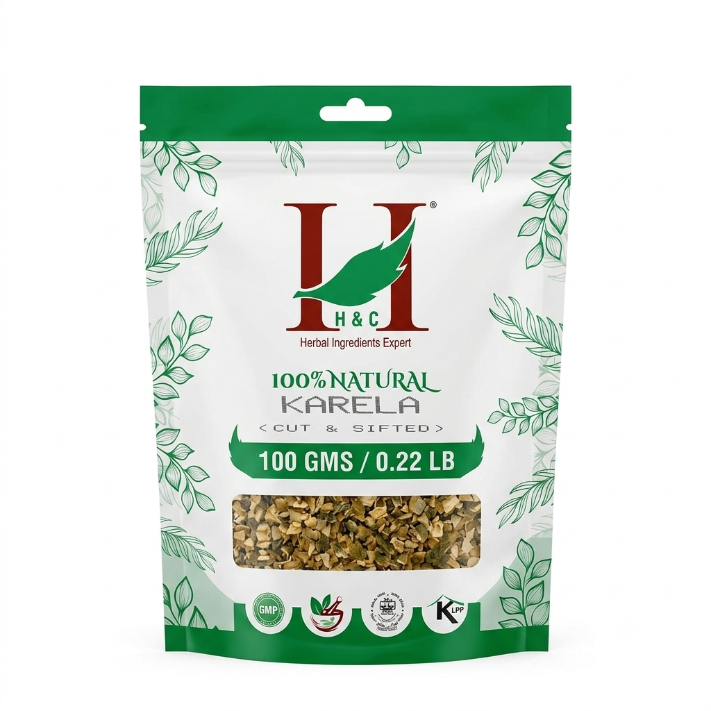 Karela (Cut &amp; Sifted)-100% Natural- Free Chemicals &amp; Preservatives  – H&amp;amp;C – 100gm