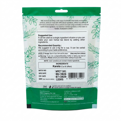 Karela (Cut &amp; Sifted)-100% Natural- Free Chemicals &amp; Preservatives  – H&amp;amp;C – 100gm