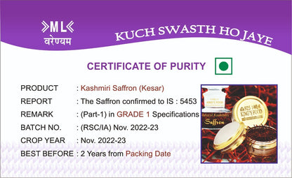 Kashmiri Saffron – ML King Food – 2gm