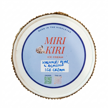 Ice Cream| Kashmiri Pear and Almond Ice Cream - Autumnal, Nutty, and Mellow -No Artificial Flavours or Colours - Miri Kiri – 250gm