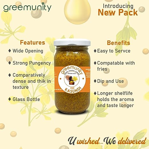 Kasundi | Mustard Sauce – Gluten Free – Greemunity – 250gm