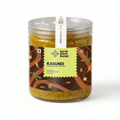 Kasundi | Classic Bengali Mustard - 100% Vegan - Preservative-Free - Earth Story Farms- 200gm
