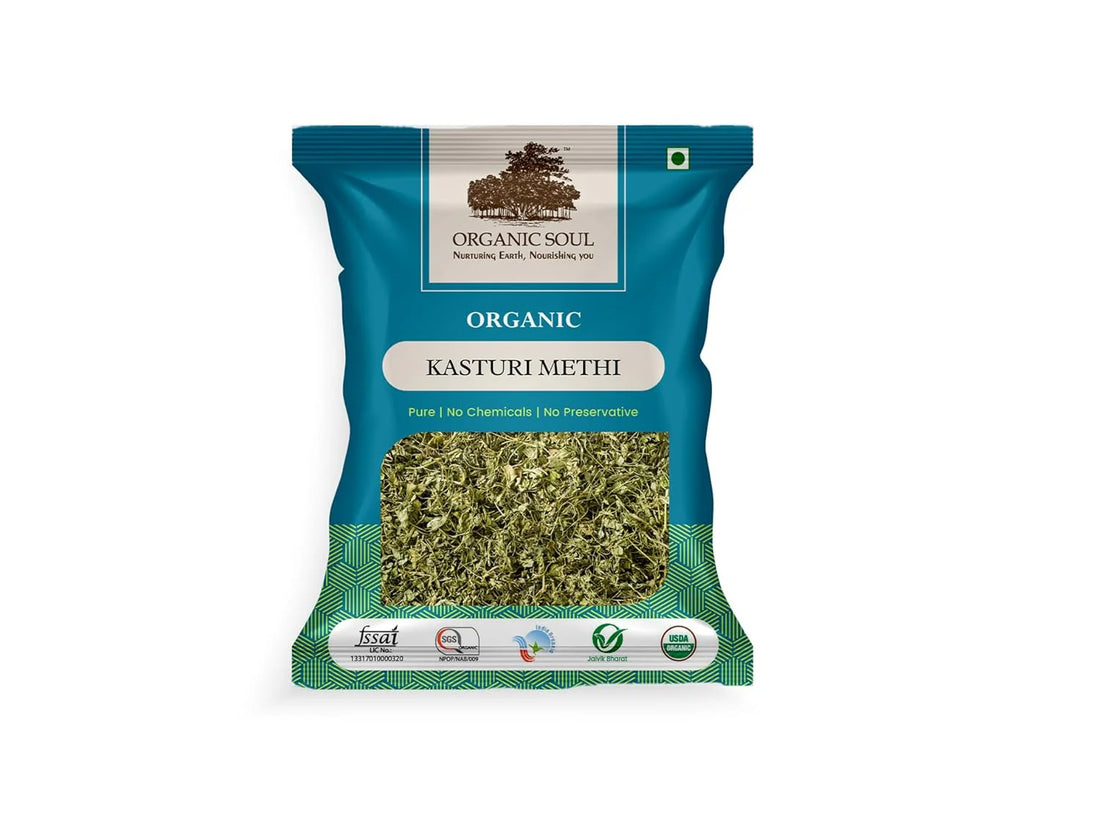 Kasuri Methi Leaves | USDA Organic - Organic Soul - 100gm