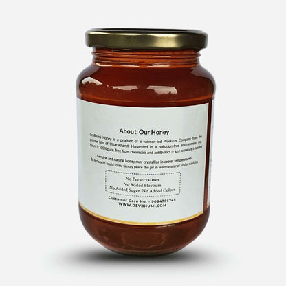 Honey | Kesar Honey -100% Natural - Certified Organic Honey- No Preservatives, No Added Flavours, No Added Sugar  - DevBhumi - 500gm
