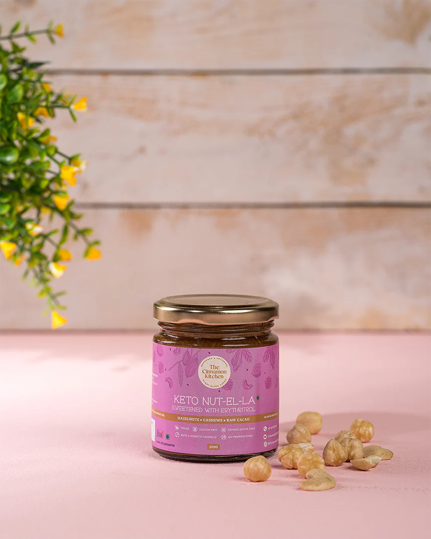 Nutella | Keto Nutella (Sweetened With Erythritrol) - Hazelnuts - Cashews - Raw Cacao - Vegan, Gluten Free, Refined Sugar Free, Keto Friendly, Dairy Free, Lactose Free, Soy Free &amp;amp; Diabetic Friendly – The Cinnamon Kitchen – 200gm