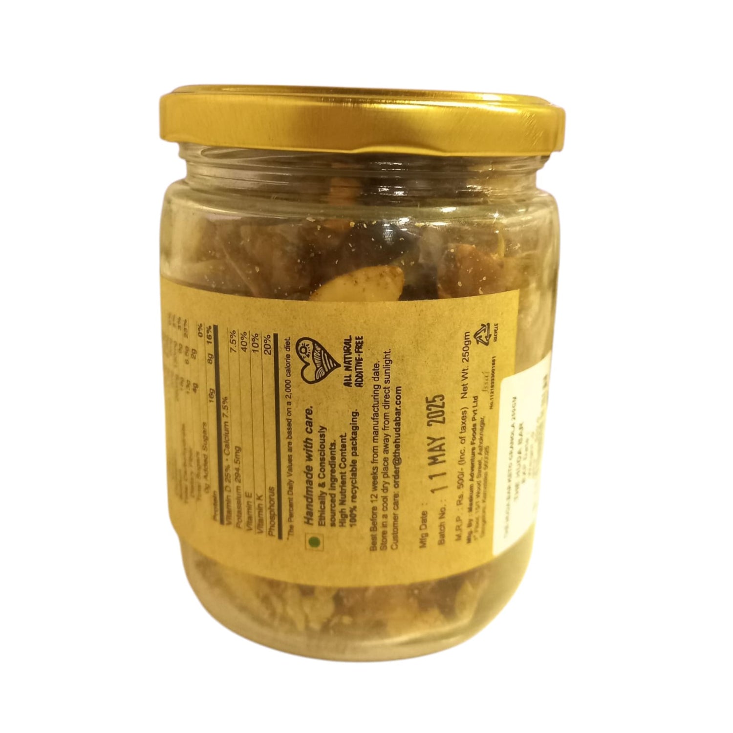 Granola | Keto Granola - All Natural - No Added Preservatives - The Huda Bar - 250gm