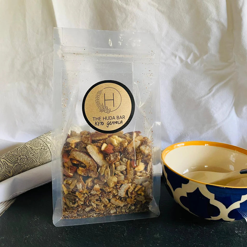 Granola | Keto Granola - All Natural - No Added Preservatives - The Huda Bar - 250gm