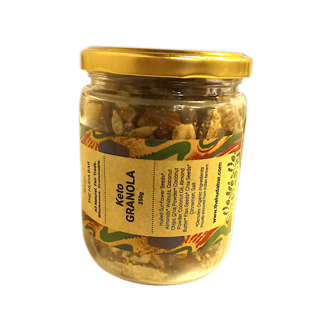 Granola | Keto Granola - All Natural - No Added Preservatives - The Huda Bar - 250gm