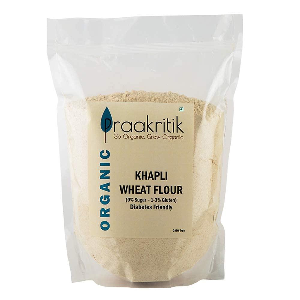 Khapli Atta (Emmer Wheat) – Zero Added Sugar, High In Protein & High In Fiber - Praakritik – 5000gm