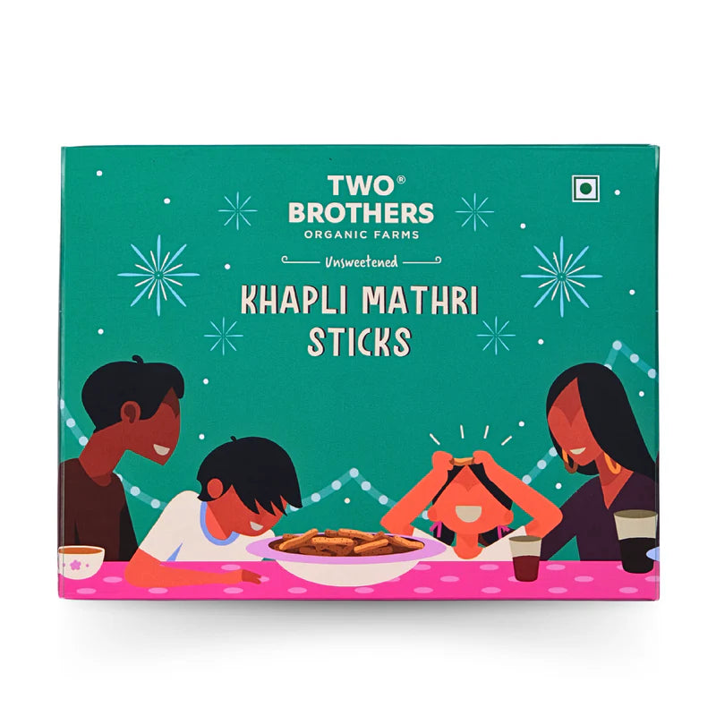 Mathari | Khapli Mathari Sticks (Unsweetened) - Two Brothers - 350gm