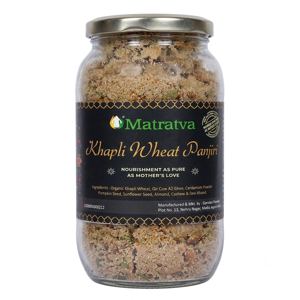 Panjiri | Khapli Wheat Panjiri - Natural- No Preservatives - Matratva- 500gm