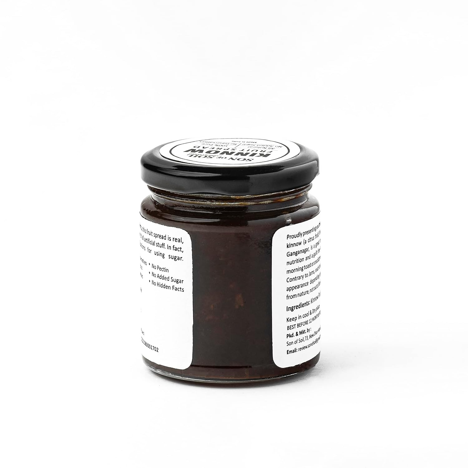 Fruit Spread | Kinnow - All Natural - No Flavor, No Sugar &amp;amp; No Preservatives - Son Of Soil - 240gm