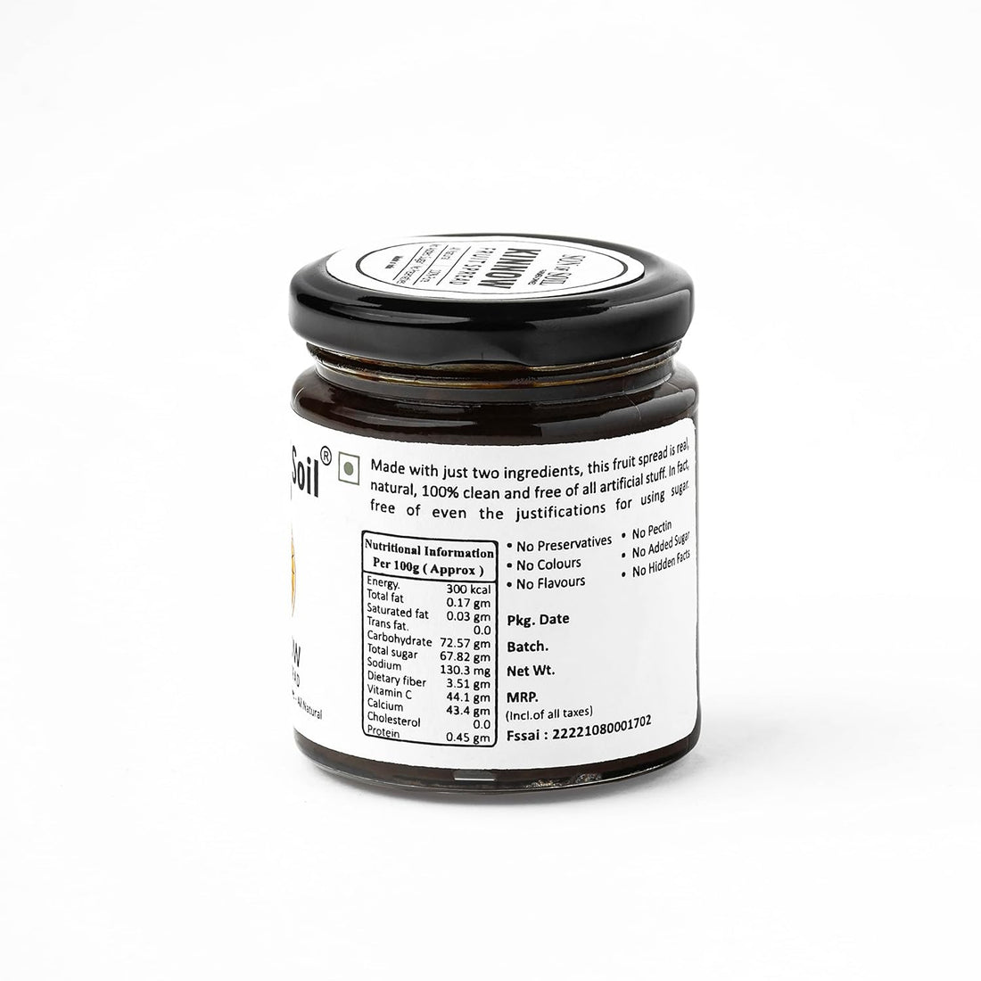 Fruit Spread | Kinnow - All Natural - No Flavor, No Sugar &amp;amp; No Preservatives - Son Of Soil - 240gm