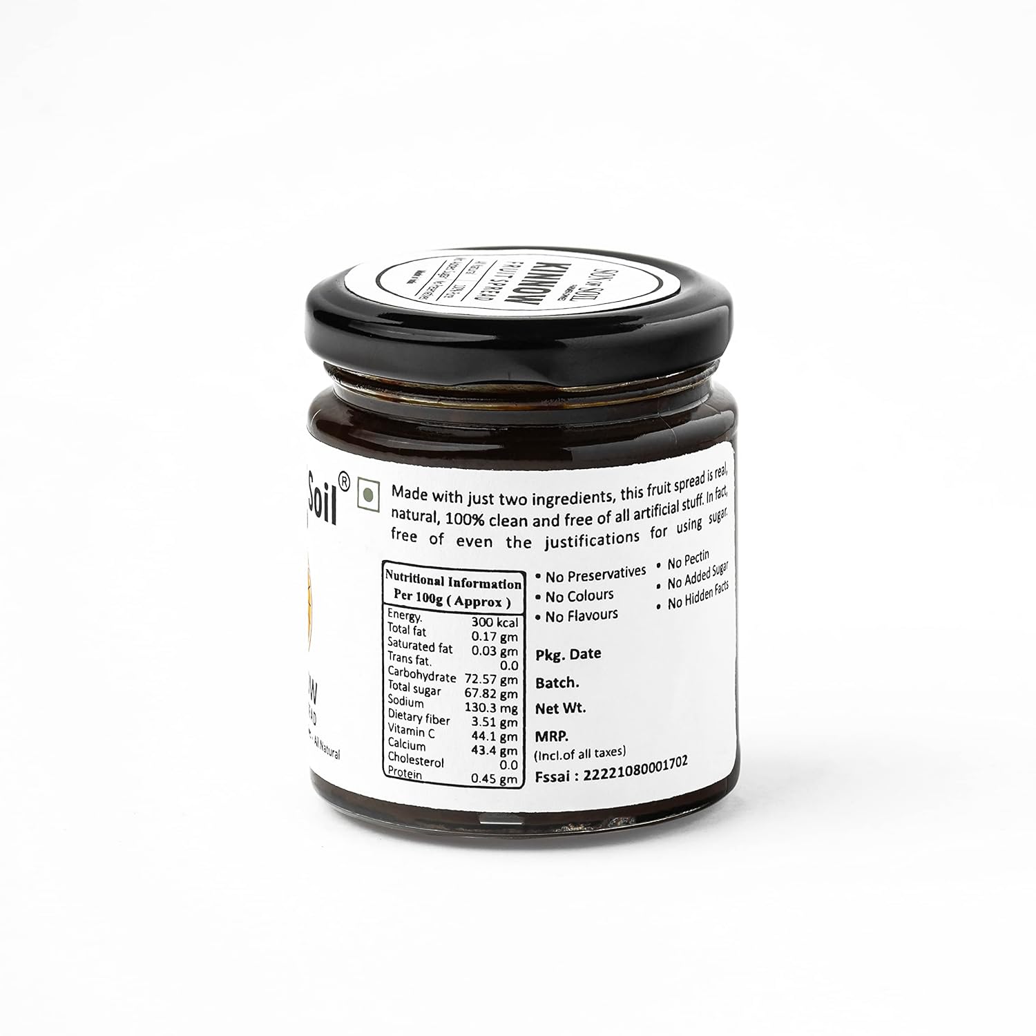 Fruit Spread | Kinnow - All Natural - No Flavor, No Sugar &amp;amp; No Preservatives - Son Of Soil - 240gm