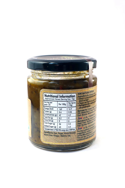 Spread | Kiwi Matcha Spread - 100% Natural - Vegan, No Added Colours, Preservatives &amp; No Added Refined Sugar - Golden Grass - 200gm