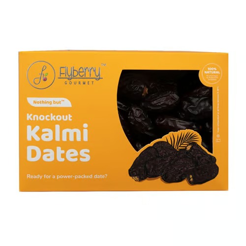 Dates | Knockout (Kalmi Dates) – 100% Natural – No Added Sugars, No Preservatives & No Additives – Flyberry – 200gm