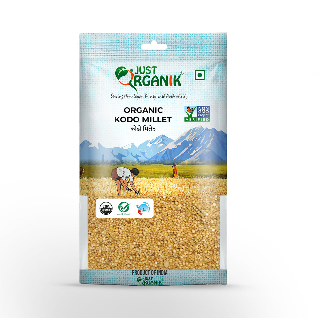 Kodo Millet | High Fibre &amp; Rich In Niacin - Just Organik – 500gm