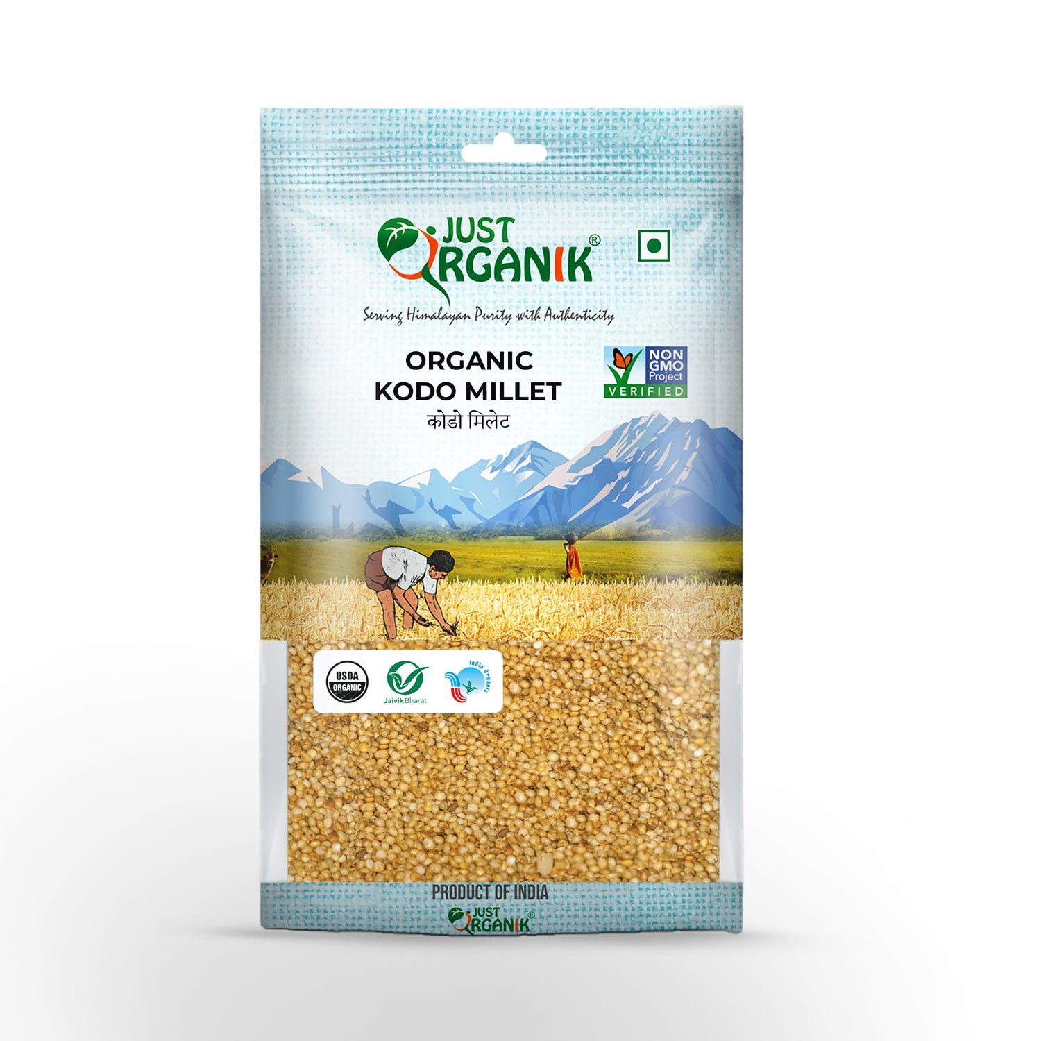 Kodo Millet | High Fibre &amp; Rich In Niacin - Just Organik – 500gm