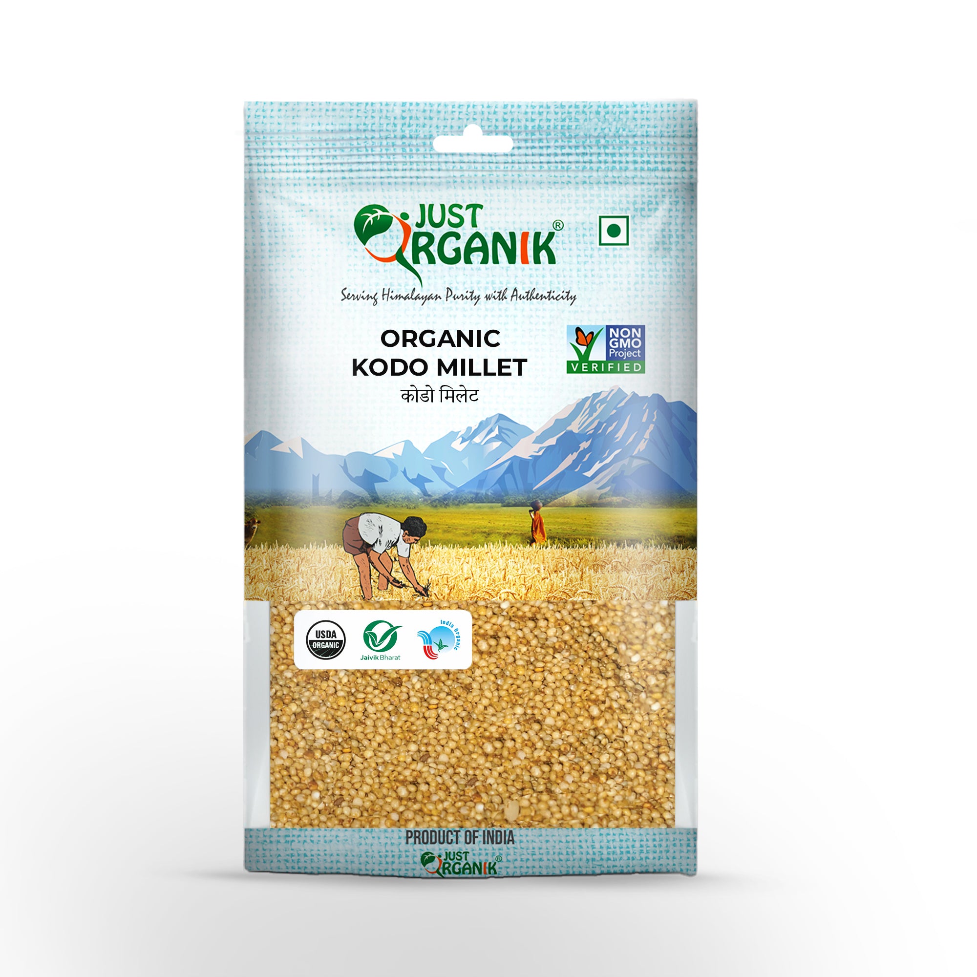 Kodo Millet | High Fibre &amp; Rich In Niacin - Just Organik – 500gm