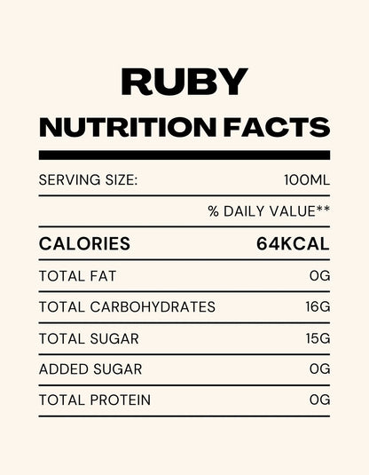 Ruby Juice –  Kokum &amp; Pomegranate Juice – Cold Pressed – USDA Organic - Indian - No Added Sugar - Rus Organic – 500ml