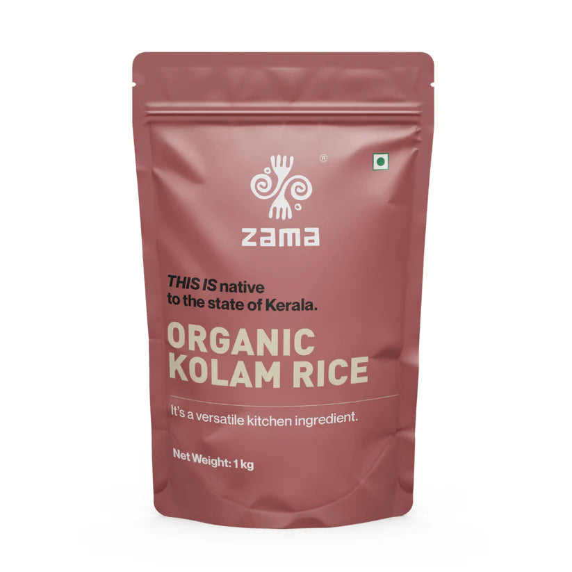 Rice | Kolam Rice – Zama Organics – 1000gm