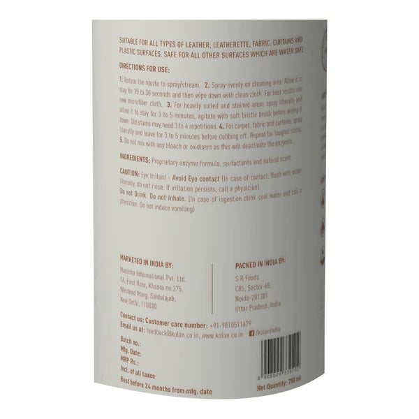 Leather &amp;amp; Upholstery Cleaner - Kolan - 700ml