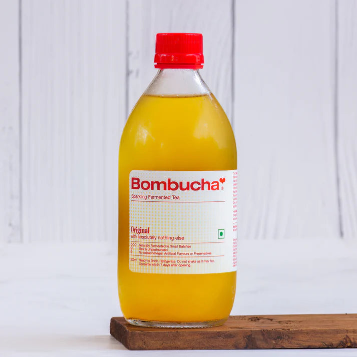 Kombucha | Kombucha (Classic Original) - Naturally Fermented - Raw &amp; Unpasteurised - No Added Vinegar, Artificial Flavours Or No Preservatives - Bombucha – 500ml