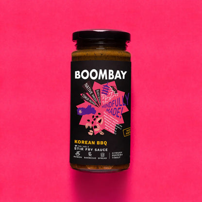 Korean BBQ (Stir Fry Sauce) -Black Sesame, Native Miso , Timur Pepper - Citrusy Peppery Tingly - Natural - Indian  - No Refined Sugar, No Bad Oil &amp; Nothing Artificial - Boombay - 250gm
