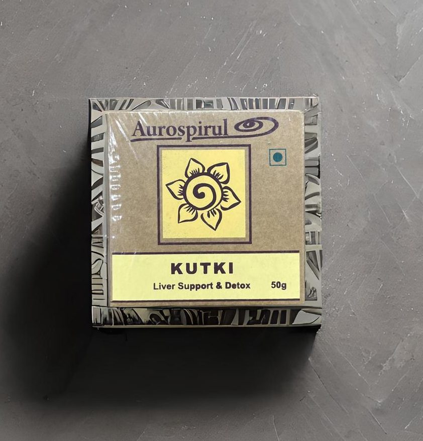 Kutki Powder | Liver Support & Detox (An Effective And Powerful Liver Healing Agent) – Removing Excess Heat From The Body & Skin Irritation – Aurospirul – 50gm