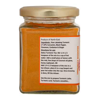 Lakadong Turmeric | (Black Pepper, Cinnamon, Cardamom &amp;amp; Ginger) - Immunity Booster - No Artifical Colors, Additives &amp;amp; No Added Preservatives- Aranyam - 100gm