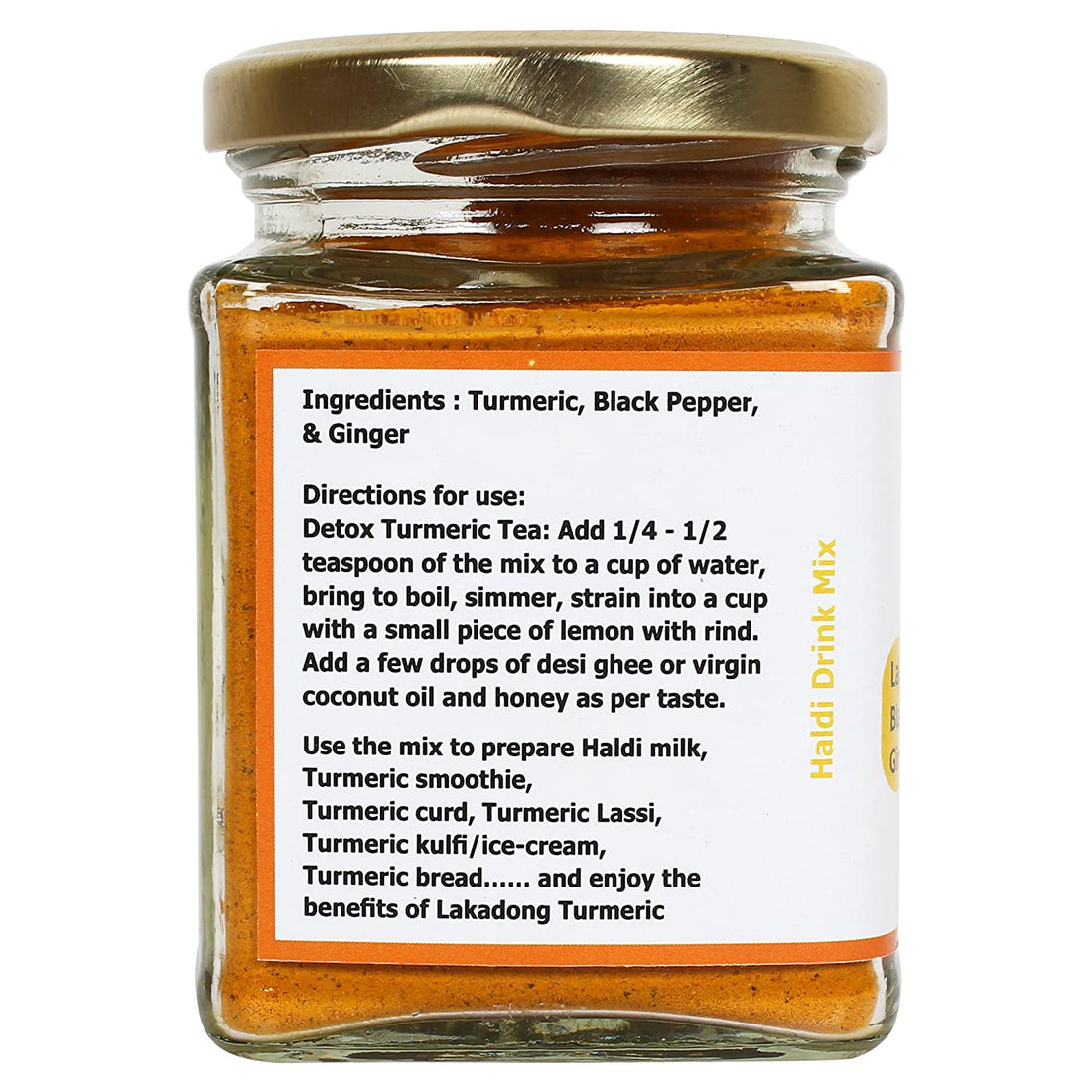 Lakadong Turmeric | Black Pepper &amp;amp; Ginger – Immunity Booster – No Artificial Colors, Additives &amp;amp; No Added Preservatives - Aranyam – 100gm