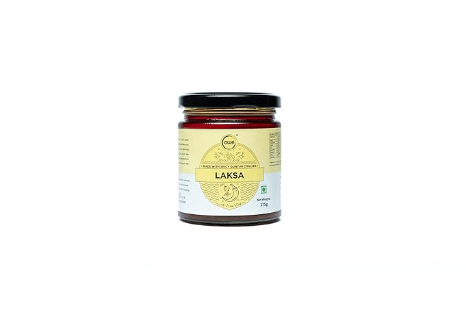 Laksa Sauce | (Made With Spicy Guntur Chilies) - Vegan, No Added Preservatives & No Msg - Awe - 175gm