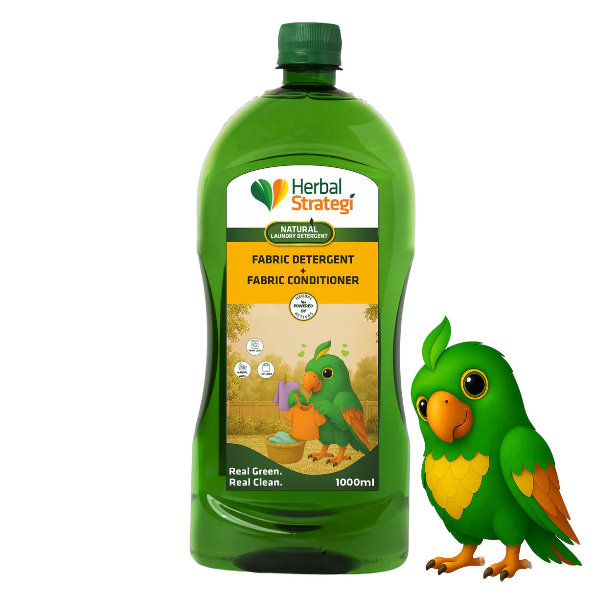 Natural Laundry Detergent-Fabric Detergent, Fabric Conditioner – Herbal Strategi – 1000ml