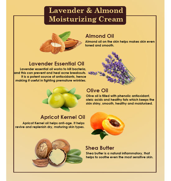 Moisturizing Cream | Lavender &amp; Almond Moisturizing Cream - Vegan – Ancient Living – 30gm