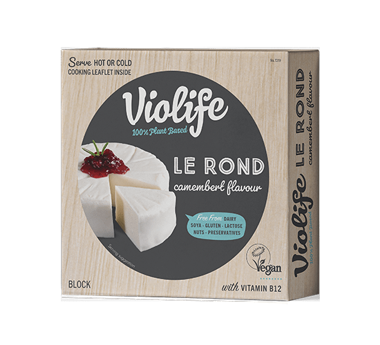 Cheese | Le Rond Camembert Flavour - Vegan, Gluten Free, Dairy Free, Soya Free, Lactose Free & No Added Preservatives - Violife - 150gm