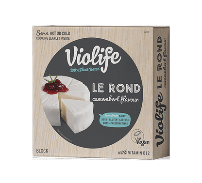 Cheese | Le Rond Camembert Flavour - Vegan, Gluten Free, Dairy Free, Soya Free, Lactose Free &amp; No Added Preservatives - Violife - 150gm