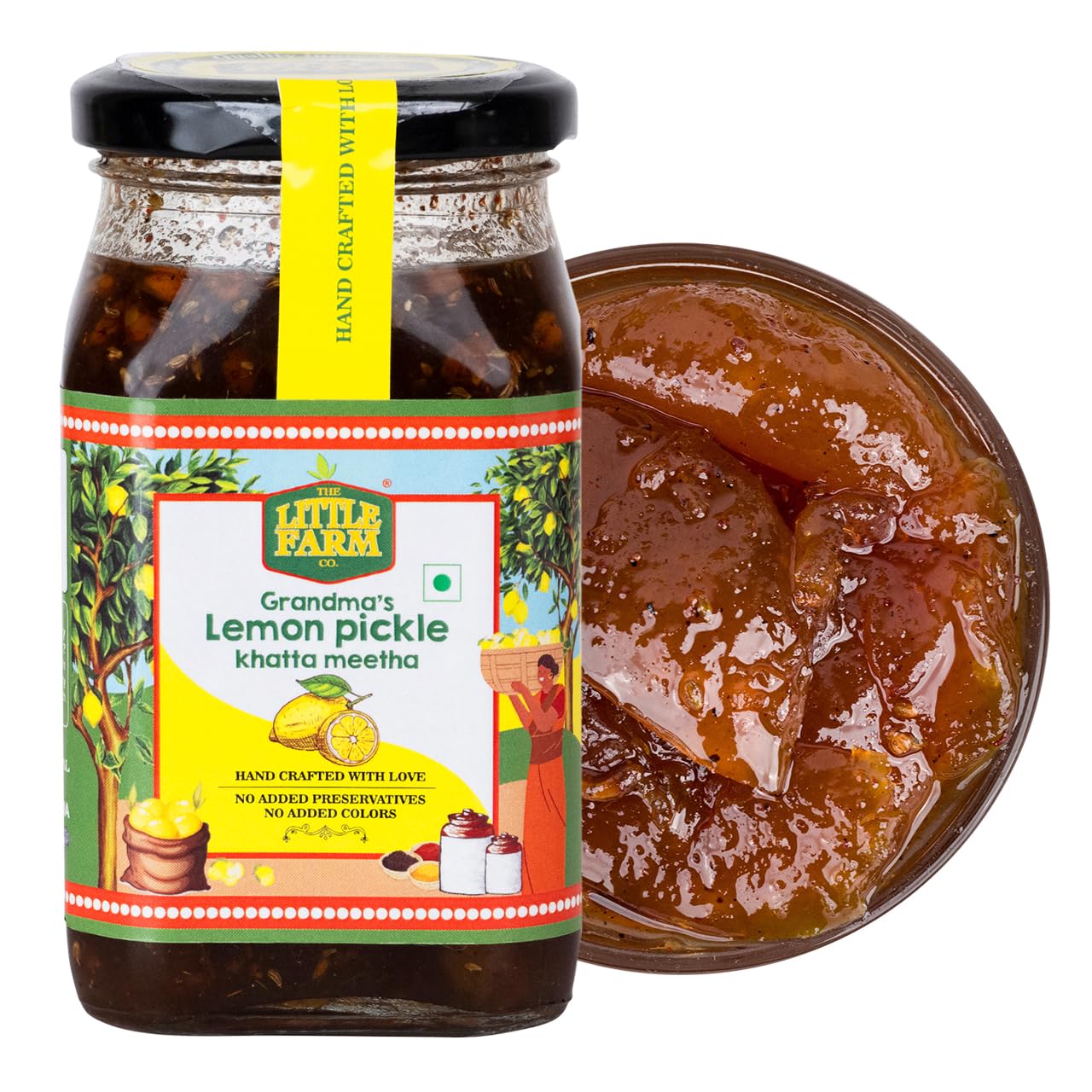 Lemon Khatta Meetha Pickle – The Little Farm – 400gm