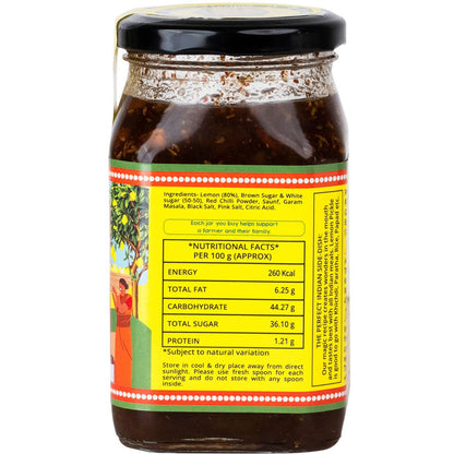 Lemon Khatta Meetha Pickle – The Little Farm – 400gm