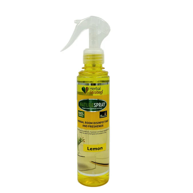 Room Freshner | Lemon (Herbal Room Disinfectant &amp; Freshner) - Herbal Strategi - 250ml