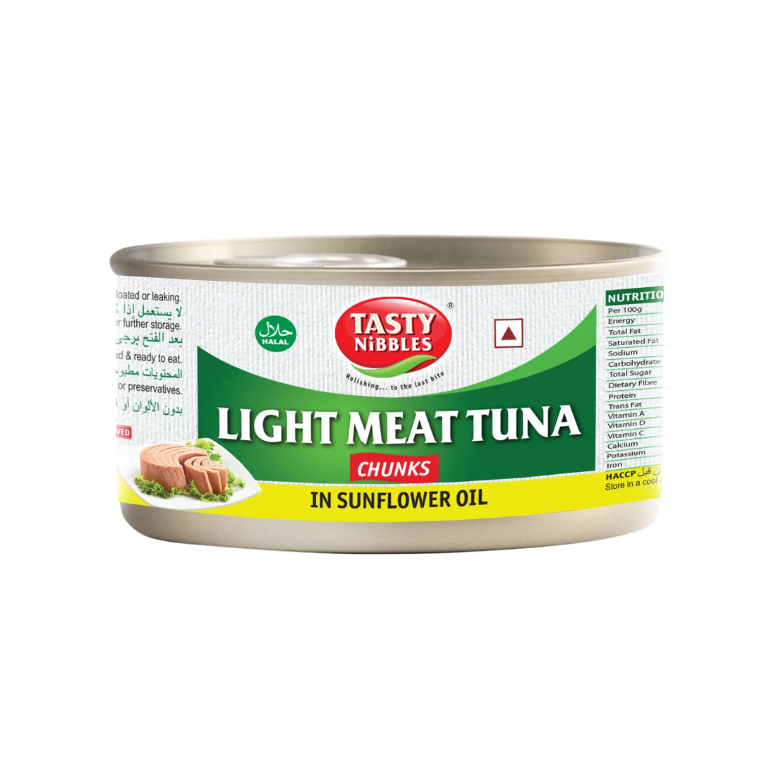 Light Meat Tuna Chunks In Sunflower Oil – Tasty Nibbles – 185gm